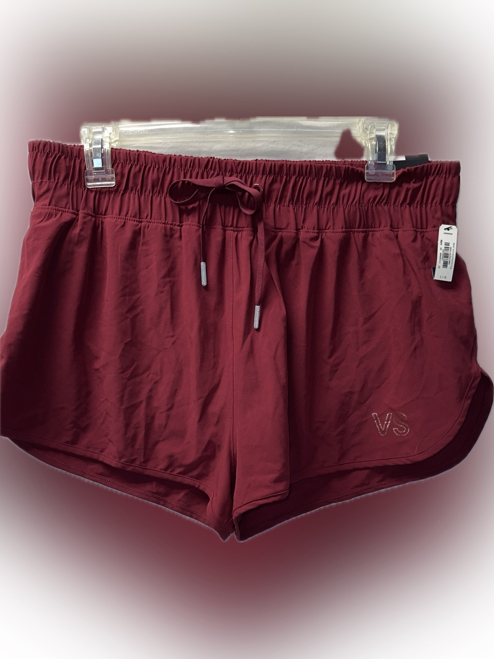 Pink Victoria's Secret Maroon Athletic Drawstring Shorts NWT